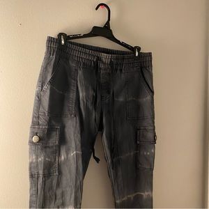 mid rise cargo jeggings